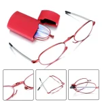 Gift Case Foldable Reading Glasses +1.00 to +4.00 Strength Men Women Anti Blue Light Eyewear 6
