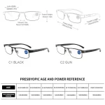 Stainless Steel Reading Glasses Men Business Glasses Male Anti Blue Light Eyeglasses +1.0 1.5 2.0 2.5 3 3.5 4.0 4
