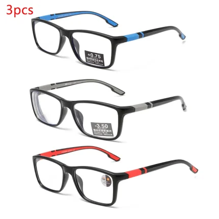 3PCS Sports Reading Glasses Men Women - Comfortable, Stylish Readers with Lenses