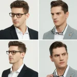 Portable Folding Reading Glasses High Definition Resin Fashion Eyeglasses 4
