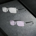 2 Pairs of Frameless Anti Blue Light Reading Glasses, Lightweight and Fatigue Resistant 3