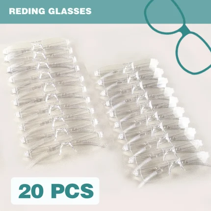 20-Piece Set of Integrated Reading Glasses for , with Clear Lenses, Lightweight to Wear, Suitable for Both Men and Women. 2