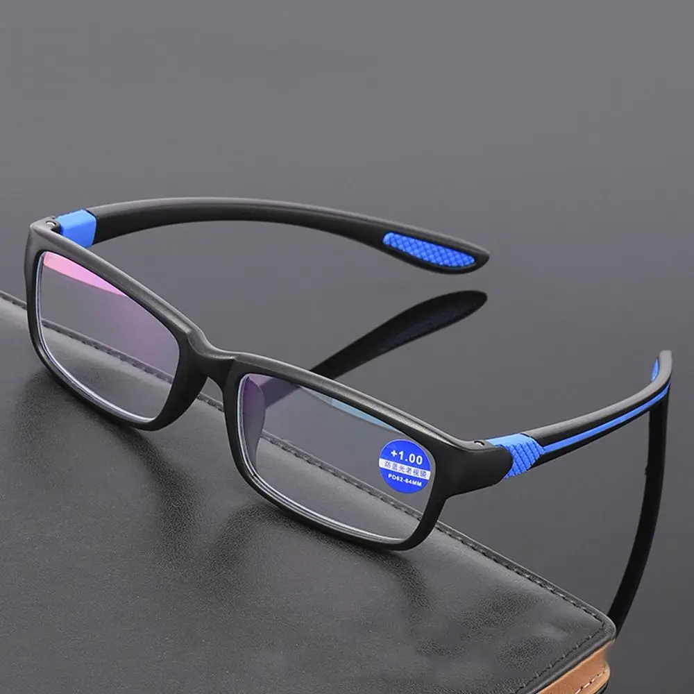 Reading Glasses Men Women Sports Anti-blue Light Reading Eyewear Black Red TR90 Frame Eyeglasses +100 to+400 glasses Reading Glasses Men Women Sports Anti-blue Light Reading Eyewear Black Red TR90 Frame Eyeglasses +100 to+400 glasses