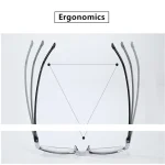 2 Pairs of Frameless Anti Blue Light Reading Glasses, Lightweight and Fatigue Resistant 6
