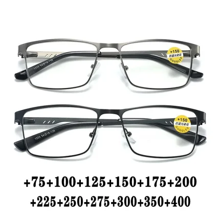 Men Business Reading Glasses Frame for Reader Mens Blue Light Blocking Eyeglasses Classic Spectacles Diopte
