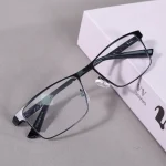 Anti Blue Light Reading Glasses Men High Quality Full-frame Diopter Glasses Business Male Eyeglasses +100+200 2