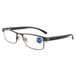 Stainless Steel Reading Glasses Men Business Glasses Male Anti Blue Light Eyeglasses +1.0 1.5 2.0 2.5 3 3.5 4.0 3
