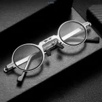 Foldable Pocket Reading Glasses for Men Women, Portable Readers +1.0~+4.0 Lightweight Eyeglasses 2