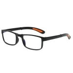 Folding Reading Glasses with Case Anti Blue Light Eyeglasses Retro Unisex Pocket Glasses Portable Glasses Men Women 3