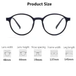 Ultralight Titanium Alloy TR90 Reading Glasses For Men And Women Retro Round Anti blue Light Glasses 0 +100 +150 +250 6