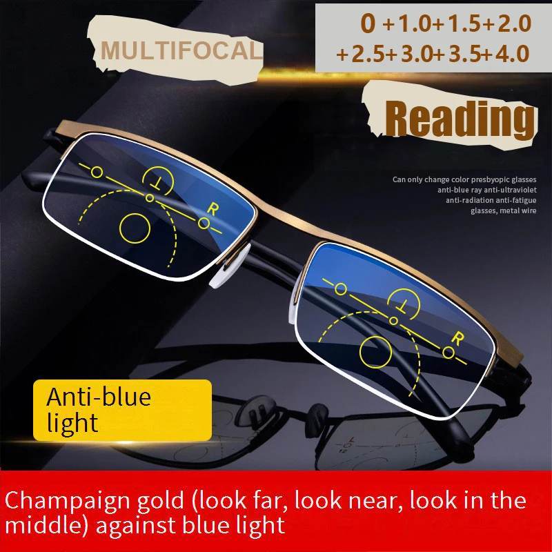 Automatic Zoom Glasses Both Near And Far Progressive Multifocal Glasses, Anti Blue Light Goggles 1845-1 Automatic Zoom Glasses Both Near And Far Progressive Multifocal Glasses, Anti Blue Light Goggles 1845-1