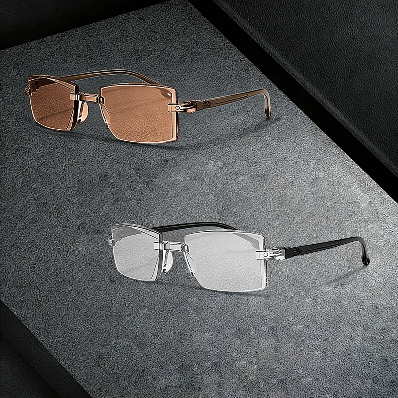 2 Pairs of Frameless Anti Blue Light Reading Glasses, Lightweight and Fatigue Resistant 2 Pairs of Frameless Anti Blue Light Reading Glasses, Lightweight and Fatigue Resistant