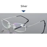 Blue Light Blockin Ultralight Memory Titanium Rimless Reading Glasses Men&Women Eyeglasses +1.0 +1.5 +2.0 4