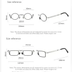 Portable Unisex Folding Reading Glasses Full Metal Frame Anti Blue Light Blocking for Men Women Eyeglasses with Case 6