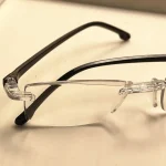 14-Pack Vintage Style Rimless Reading Glasses - Rectangular Frame, Blue Light Blocking, Anti-Fatigue, Unisex, Lightweight PC 6