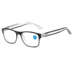 Anti Blue Light Reading Glasses Fashion Women Men Clear Sqaure Computer Eyeglasses Spring Legs Frame Eyewear 2